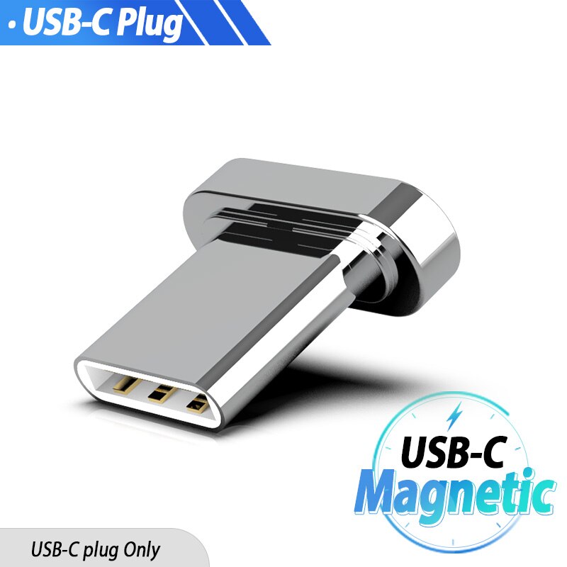 Micro Usb Type C Magnetische Adapter Magneet Charger Adapter Opladen Data Kabel Converter USB-C Telefoon Adapter Voor Huawei Xiaomi: Only USB-C Plug