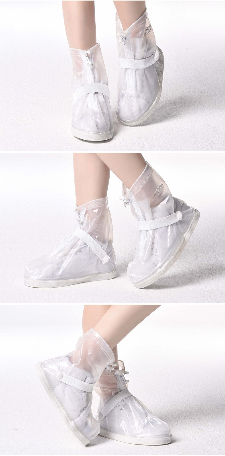 Copriscarpe impermeabili copriscarpe antipioggia riutilizzabili antiscivolo per Sport all&#39;aria aperta con copriscarpe interne resistenti all&#39;acqua