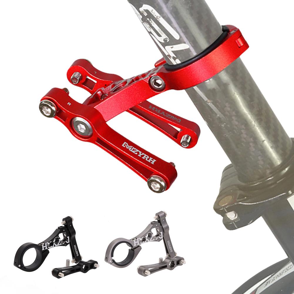 Cykel dobbelt flaske bur konvertering sæde adapter monteret justerbar mtb cykel styr vandflaske holder sadelpind mount