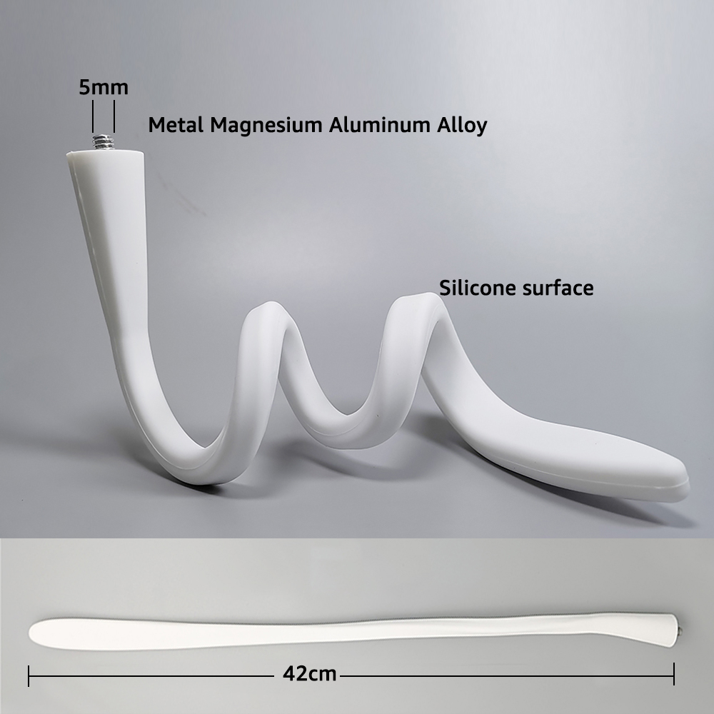 Soporte para cámara IP, soporte para Monitor de bebé, montaje en pared, soporte de gel de sílice, soporte para manguera de varilla para cuna sin agujeros, montaje giratorio Flexible