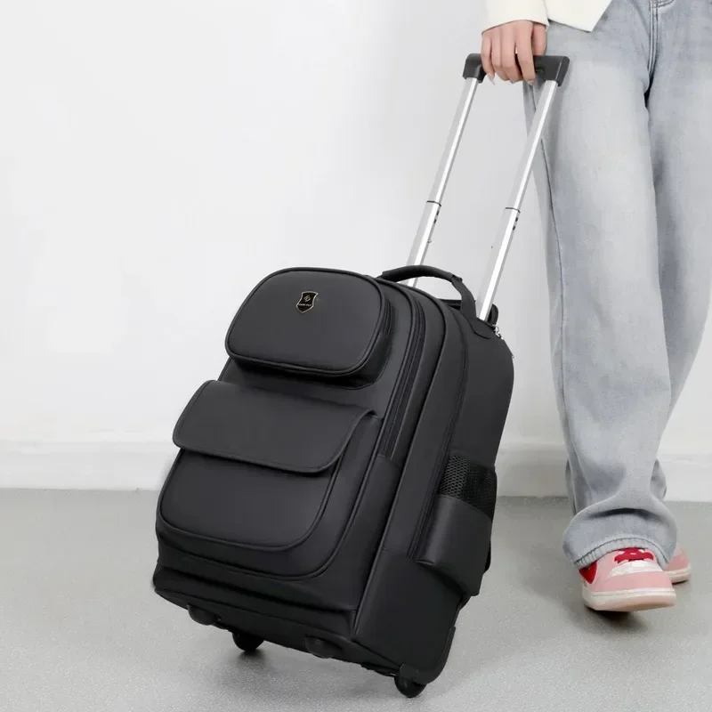 Mochila con ruedas, bolsa con ruedas ultraligera, bolsas de viaje de gran capacidad con ruedas, bolsas de viaje duraderas a la , mochila escolar para estudiantes