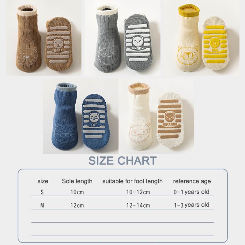 Peuter Cartoon Sokken Met Rubberen Zolen Antislip Voor Peuters Kids Sokken Baby Jongens Sok Schoenen Warme Zuigelingen Meisje herfst Winter