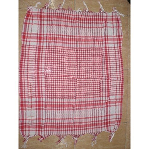 Pañuelo judío, 105x105 cm, algodón: Red white