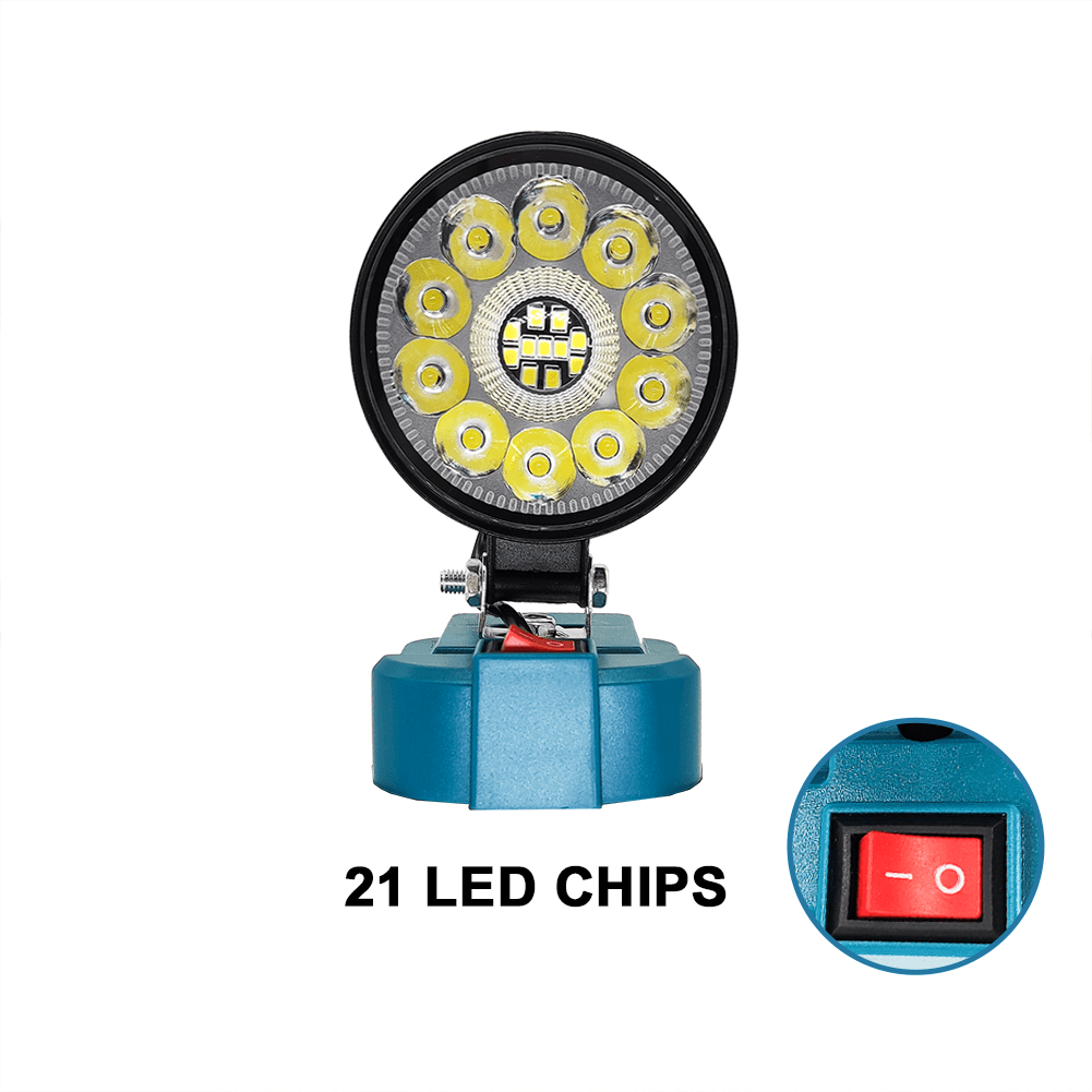 Schnurloses LED-Arbeitslicht, Baustellenlicht, Strahler-Werkzeug für Makita 18 V Akku, Lampe, Flutlicht, Taschenlampe (keine Batterie): 5w