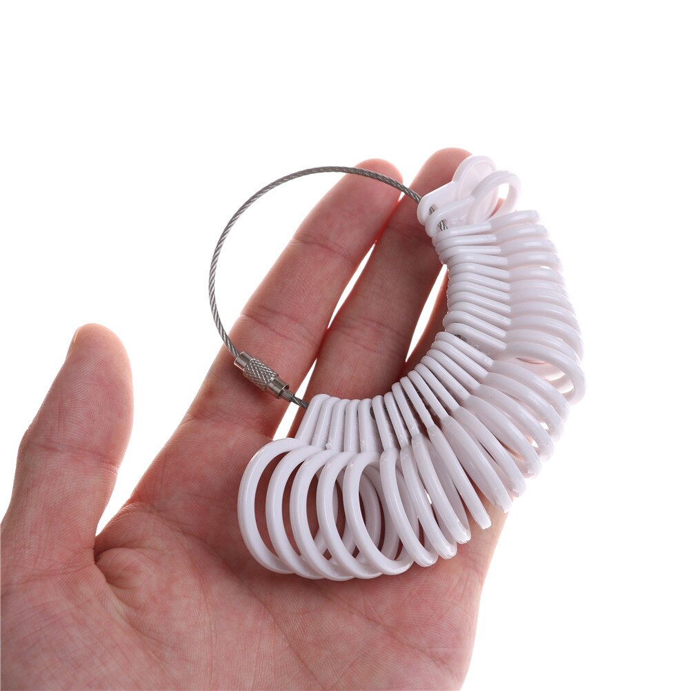 1 conjunto anel sizer dedo medição vara metal anel mandril