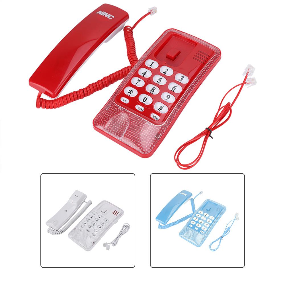 Wall Mount Landline Telephone Extension No Caller ID Home Phone Mini Telephone Bedside Wall Extension Battery Landline Phone