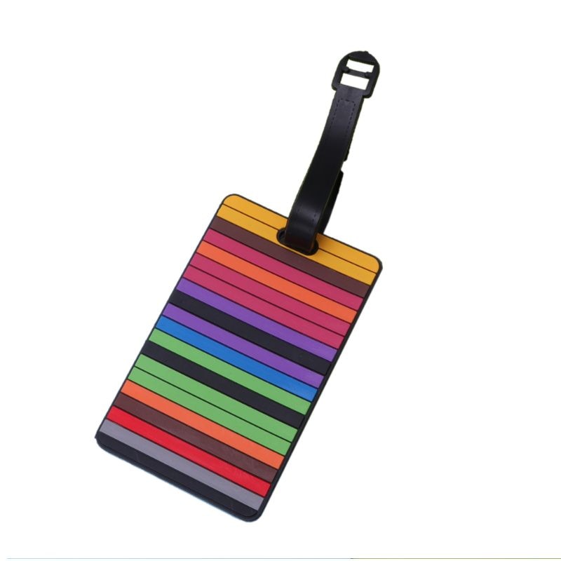 Travel Accessories Suitcase Luggage Tags ID Address Holder Silicone Identifier Luggage Label