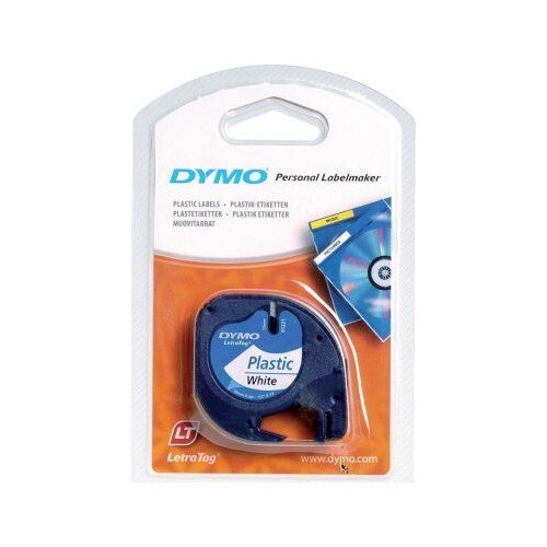 Dymo Tape Letratag Plastic Label 12Mm X 4M