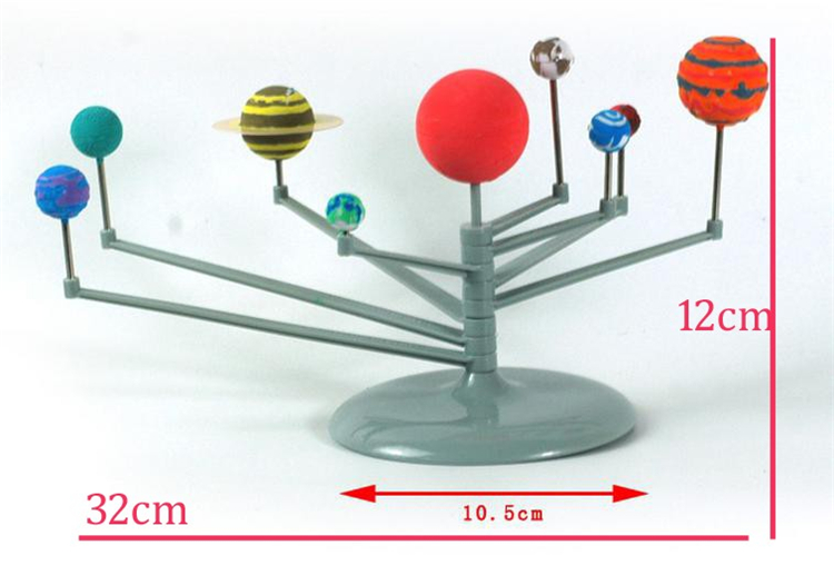 Ecroda Diy Kits Van Planeten Het Zonnestelsel Astronomische Wetenschap Waarnemingen Diy Handgemaakte Kinderen Plastic Model Speelgoed