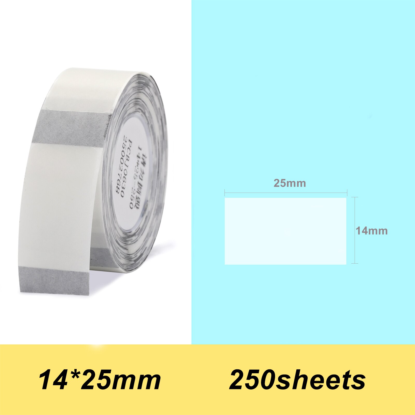 Waterproof Tear Resistant 14*30mm 210pcs/roll Thermal Printing Label Paper Barcode Price Size Name Blank Labels for Organizer