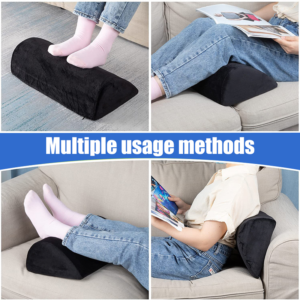 Ergonomic Foot Rest Under Desk - Office Work, Gaming Foot Elevation Pillow, Wedge Pillow for Legs - Provides All-Day Relief