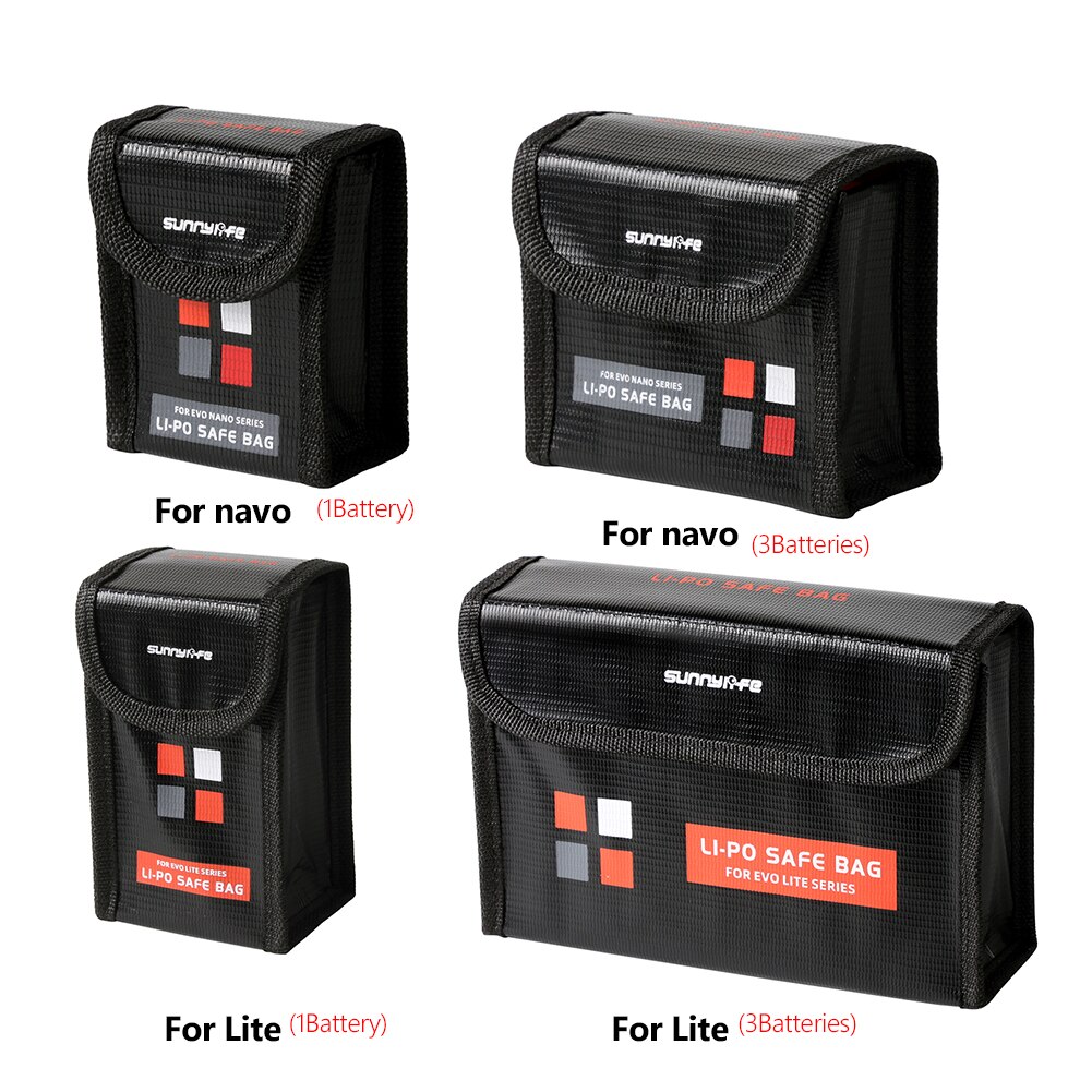 Lithium Battery Safe Bag For EVO Nano/Lite Series Protective Case Storage Bag Explosion-proof Transport Safety Protector Cover