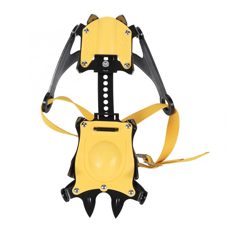 1 paar verstelbare ijs spikes 10- tanden stijgijzers band binding type ijs grips sneeuw spikes antislip noppen voor wandelen klimmen