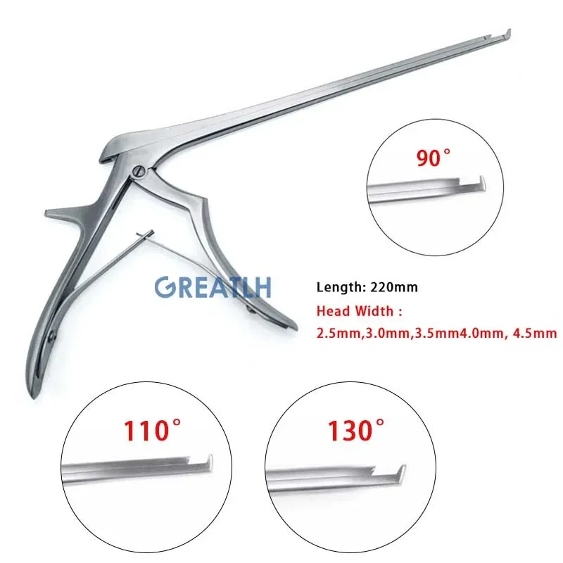 Pince Kerrison Rongeur en acier inoxydable, 220mm, Orth4WD, vétérinaire, 1 pièce