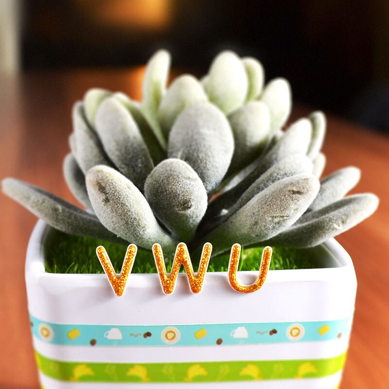 beautiful glitter shinning words aNumber alphabet letter scrapbooking sticker 12 designes mixed