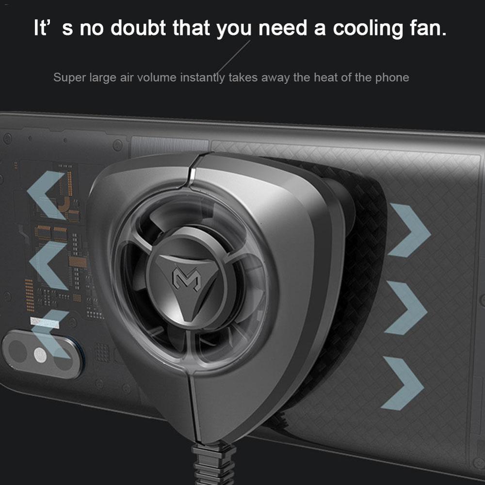 Mini Handhled Cooling Fan Gamepad Handle Radiator Mobile Phone Cooler Cooling Holder for iPhone Samsung Huawei Xiaomi Tablet