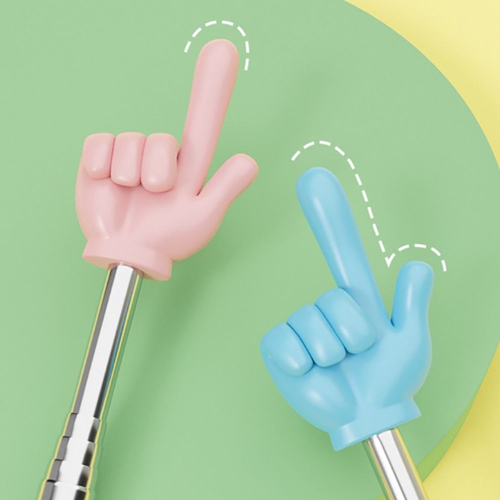 Stainless Steel Teaching Pointer Telescopic Rod Finger Teaching Stick Whiteboard Hand Pointer Teaching Tools