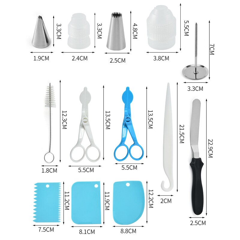 151pcs/set Cake Turntable Set Multifunction Cake Decorating Tool Kit Anti-skid Round Cake Stand Pastry Fondant Tool Baking Tools