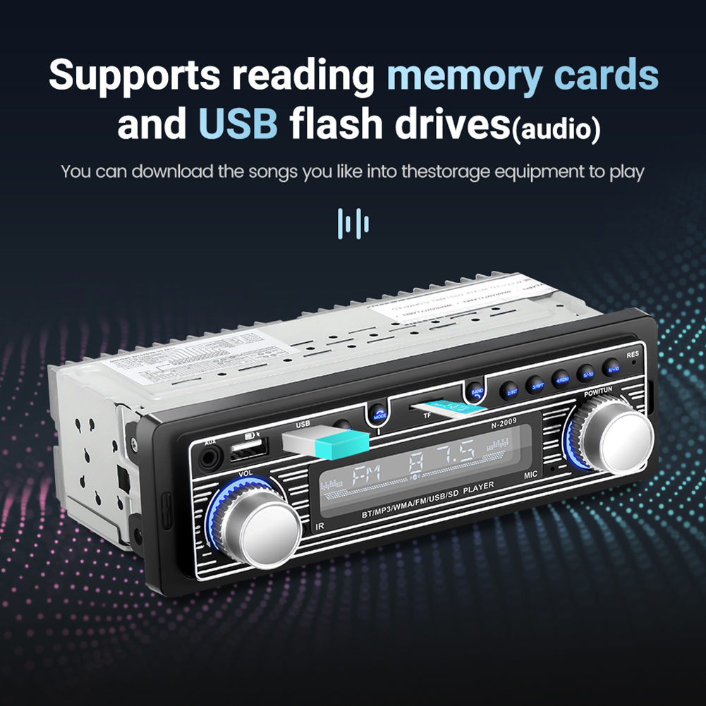 Autoradio stereo usb aux autoradio stereo  mp3 soitin bluetooth-yhteensopiva kaukosäätimellä elektroniikka lisävarusteet