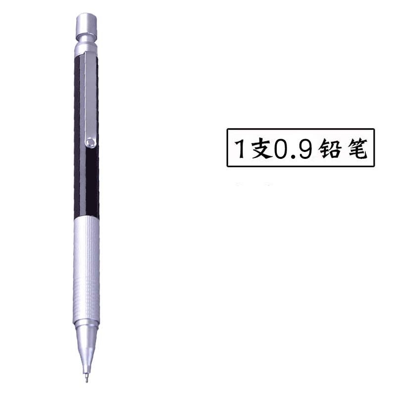 Deli 0.9mm lead holder School Students Metal Low Center Of Gravity Writing Automatic 0.7mm Mechanical Pencil 0.7mm 0.7 Pencil: 0.9mm pencil