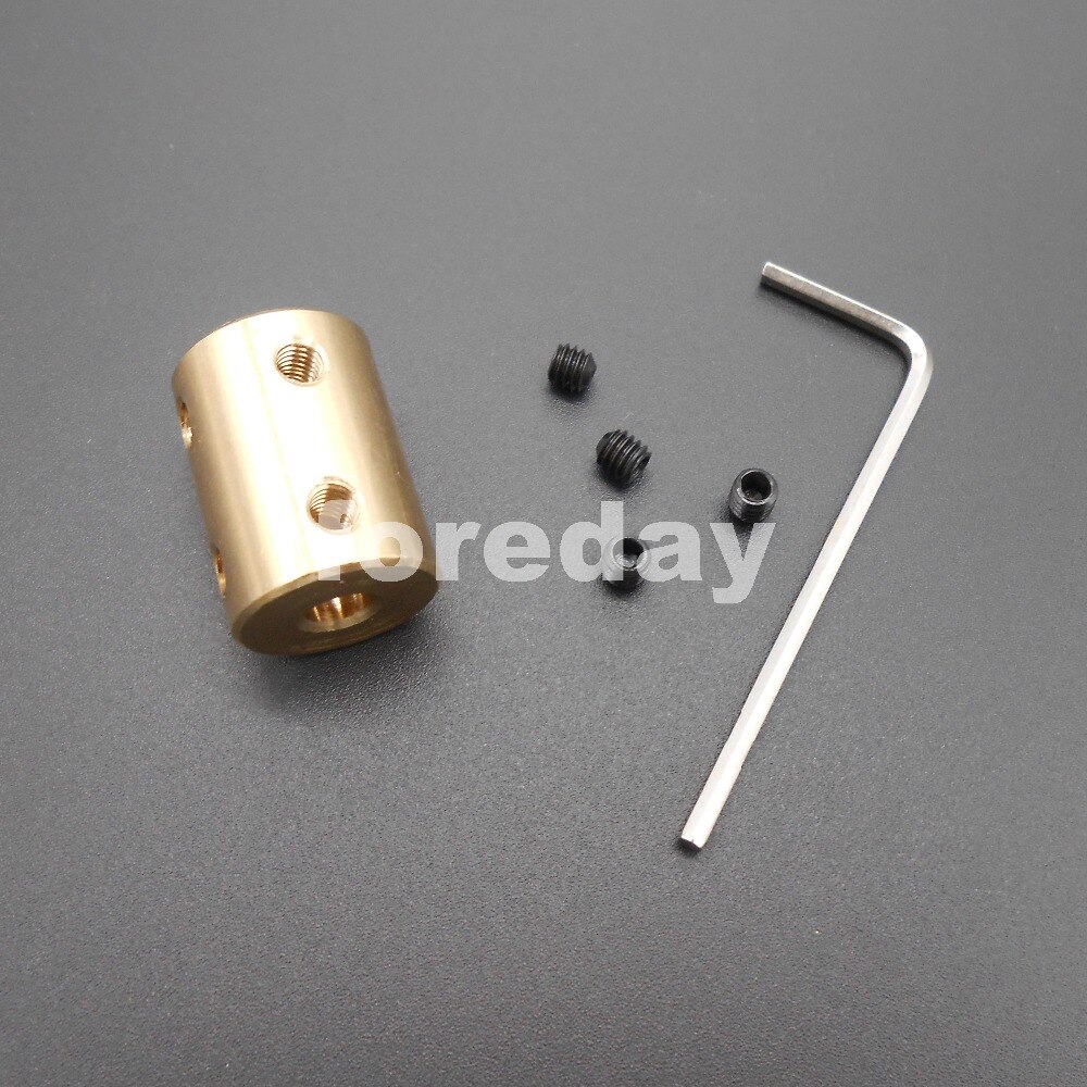 5PCS Coupling Coupler 5-5 5mm TO 5mm brass Shaft Motor rigid Coupling Coupler length 22mm *FD290X5+2