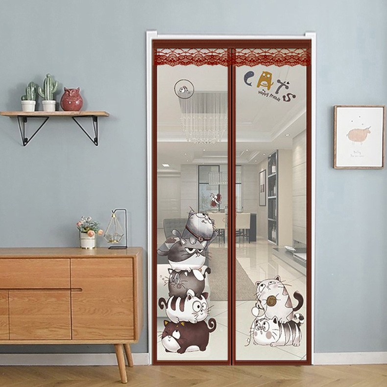 Magnetisch Zacht Gaas Deurgordijn Zomer Anti Mosquito Insect Fly Bug Gordijn Automatisch Sluitende Deur Encryptie Magnetisch Mesh Net: YELLOW