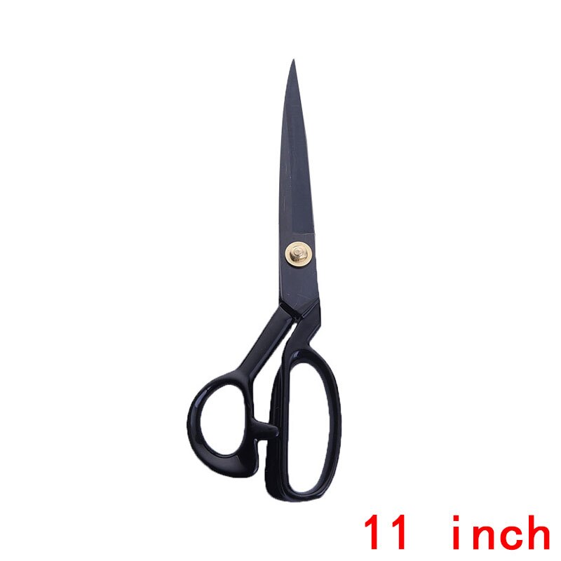 Tijeras de costura negras de acero inoxidable de , 5 tamaños, herramienta de corte de tela de cuero afilada, tijeras de costura y bordado H: TI-JD033D