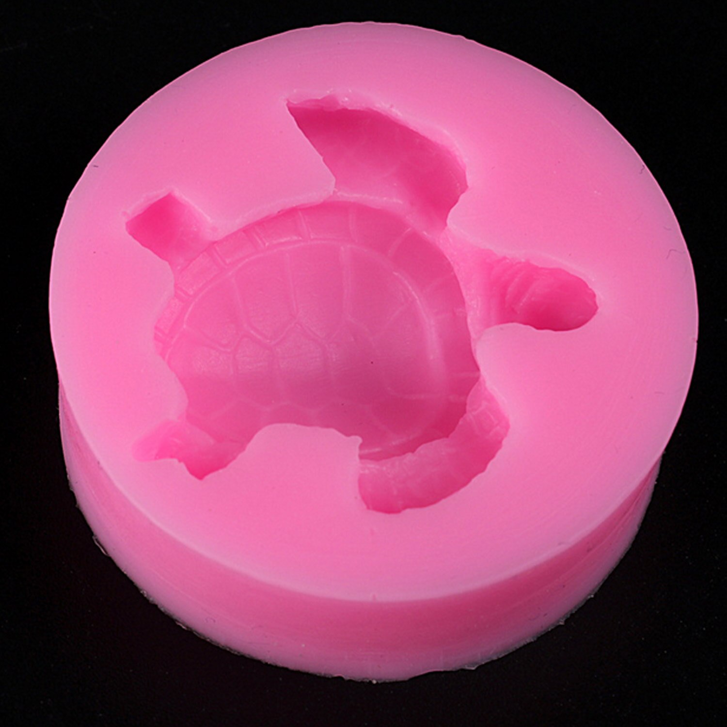 3d skildpadde silikone forme til gør-det-selv håndlavede sæbelys gipsbrød mousse gelé chokolade aroma fondant kage 4.6 x 1.3cm