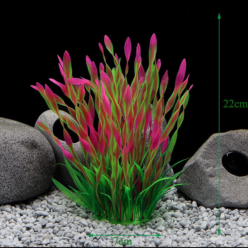 Fish Tank Plants Decoration Artificial Aquatic Plant Underwater Plants Water Grass for Aquarium Decor: Gold