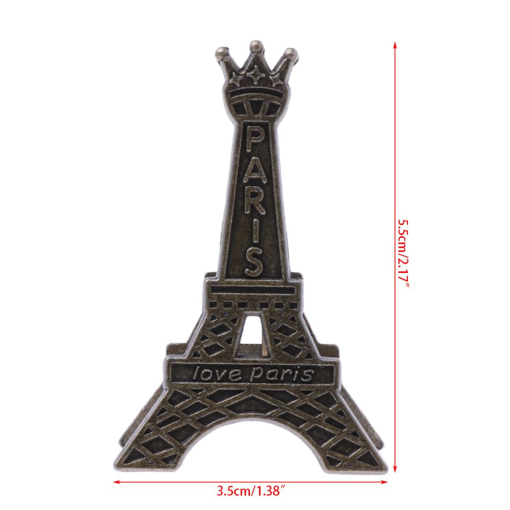 Vintage Funny Eiffel Tower Paris Metal Memo Paper Clip For Message Decoration Photo