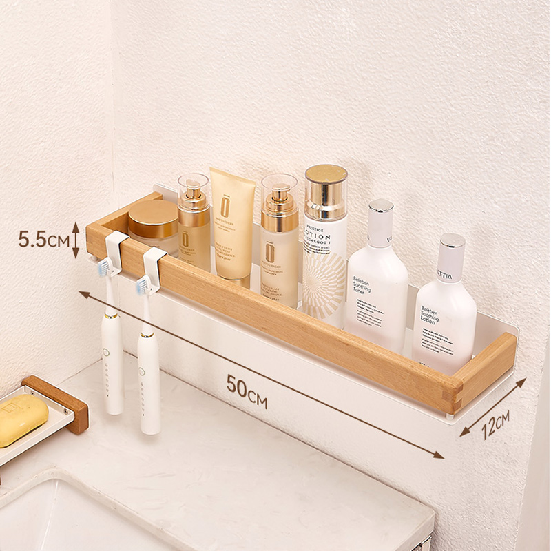 Holz Schwarz Küche Regal Schraube Installation machen-hoch Organizer geistig Ecke Regal Lagerung Regal Dusche Zauberstab Gestell Badezimmer: Marine Blau