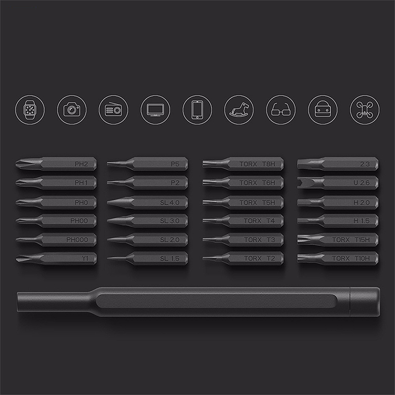 Xiaomi Mijia Wiha Screwdriver Set 24 in 1 Precision Screwdriver Kit Household Portable Hand Tools Repair Set Magnetic Drill Bits