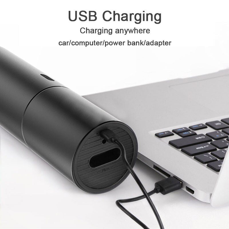 Handheld Cyclone Car Vacuum Cleaner USB Rechargeable 4400mAh Auto Home Office PC Wireless Dry Wet Vacuum Cleaner Mini Portable