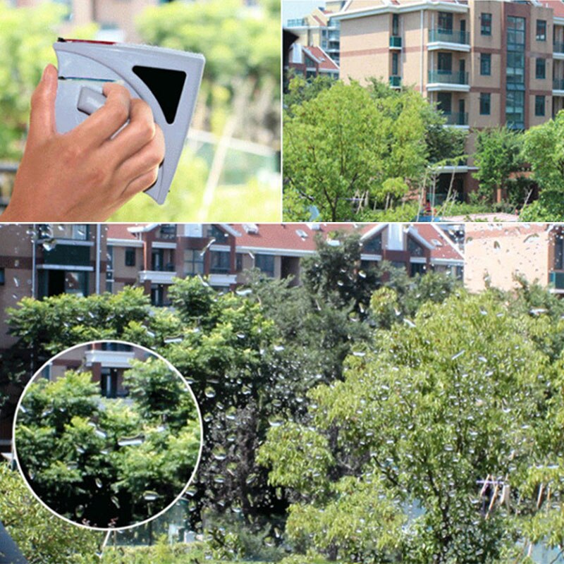 Home Office Window Cleaning Wiper Glass Cleaner Tool Double Sided Magnetic Brush For Window Cleaning Wiper