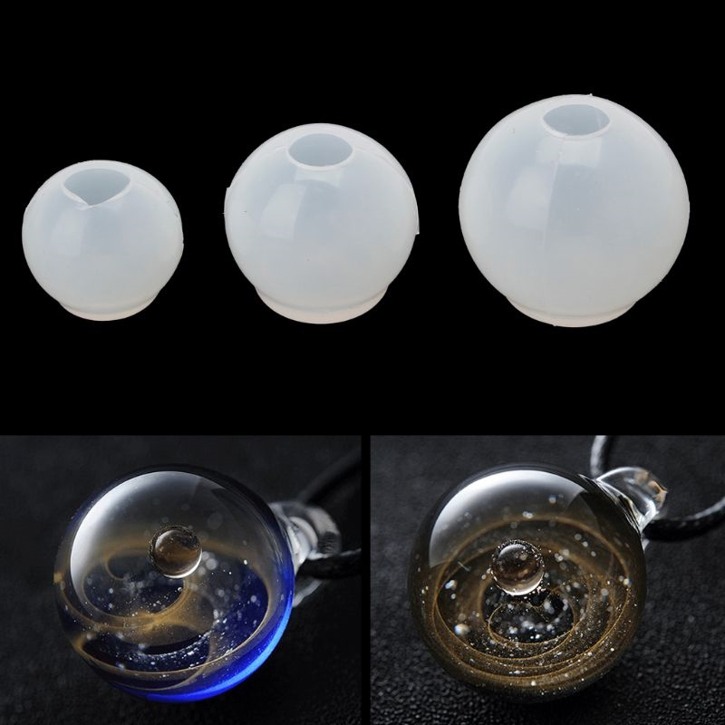 3d 20/25/30mm kugler kugle silikone form rund klar form til uv harpiks epoxy harpiks håndværk forsyninger epoxy harpiks blød form