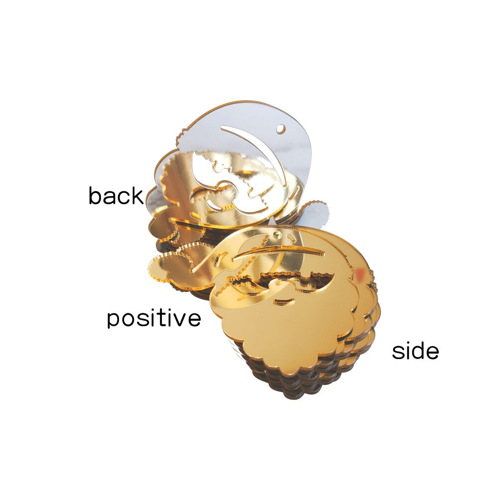 JMS512 Christmas Pendant Christmas 3d Acrylic Mirror Home Decoration Foreign Trade Christmas Tree Ornaments