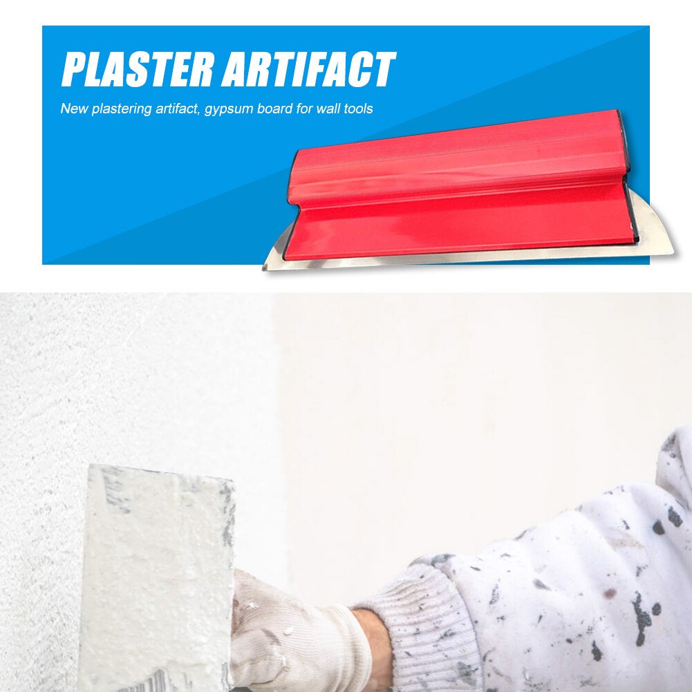 Herramienta de alisado de paneles de yeso, Ideal para herramientas de pared y cuchillas para pintar, acabado de espátula, hoja Flexible de 14x40cm