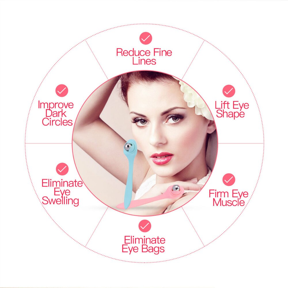 360 Degrees Roller Ball Mini Beauty Eyes Massage Anti-Wrinkles Beauty Tool Face Lift Massage Massage Beads Dark Circles Remover