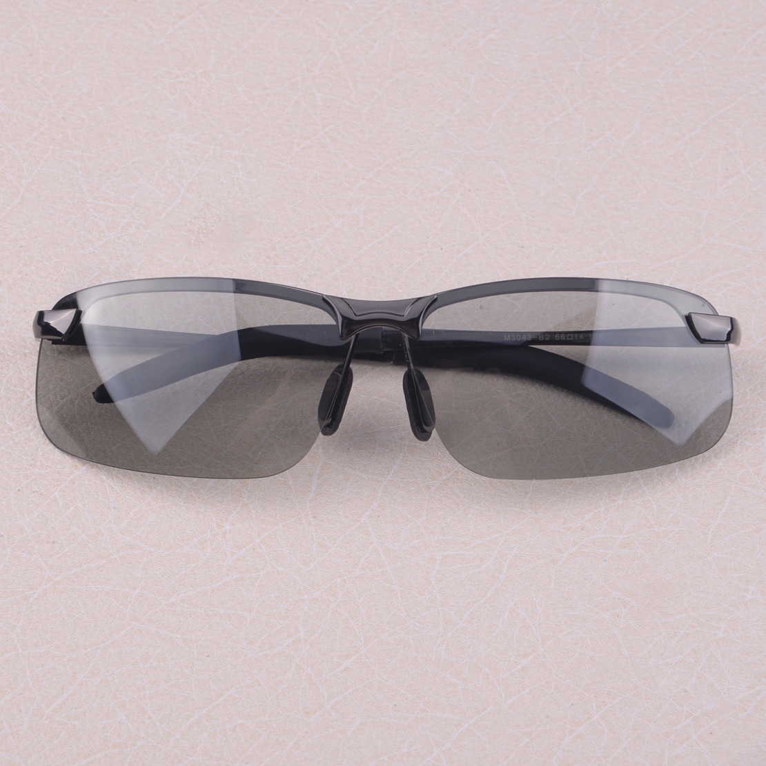 2 Pack Polarized Photochromic Sunglasses For Men – Black Frame, Transition Lenses For Driving & Sports