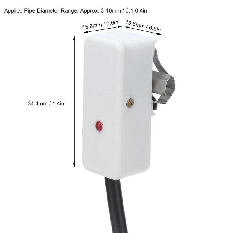 Liquid Level Sensor Capacitive 3-10mm Pipe Diameter IP65 Waterproof Water Levels Induction Switch for Plastic Glass Ceramic