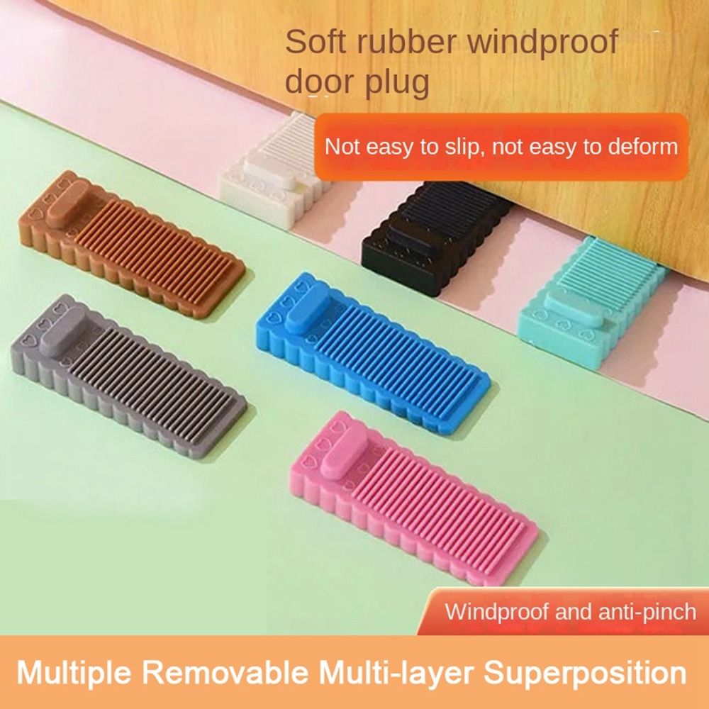Butoir de porte en PVC cale support de sol de sécurité protecteurs muraux coupe-vent arrêt de porte chambre