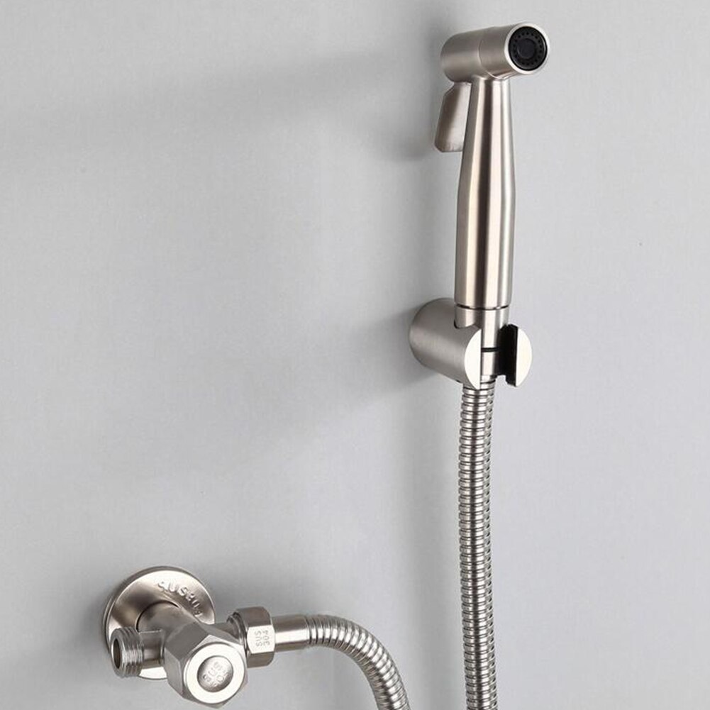1Set Handheld Bidet Sproeier Set Kit Rvs Hand Bidet Kraan Voor Badkamer Handspuit Douchekop Self schoonmaken