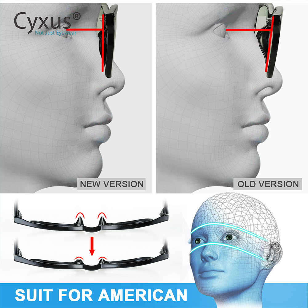 Gafas de ordenador con filtro de luz azul Cyxus para actualización de Marco TR90 antiocular para hombres/mujeres-8182/8282