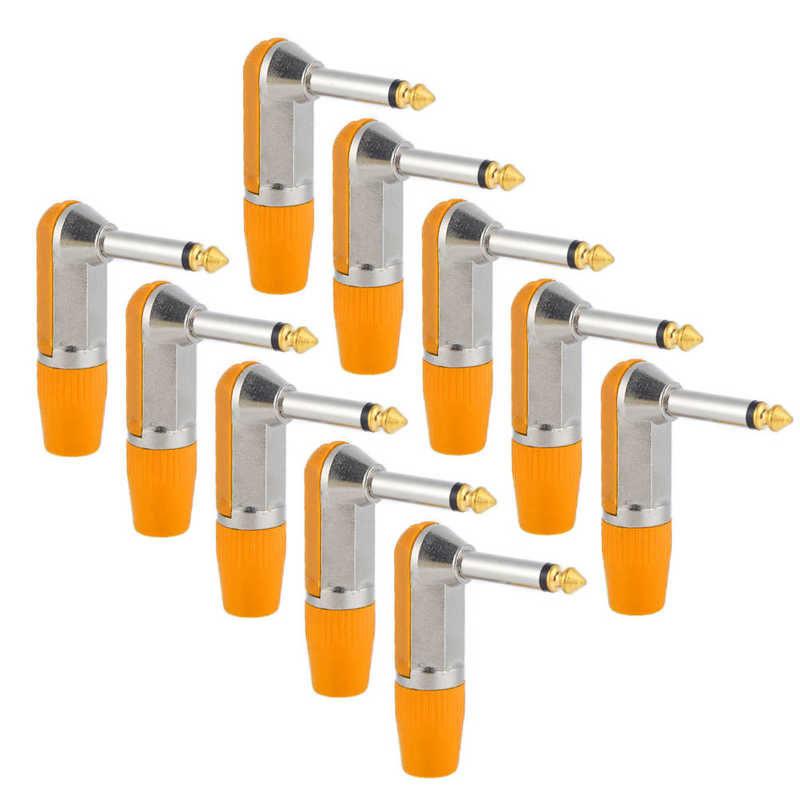Headphone Adapter XLR Microphone Plug Angled for Theater for Home: Orange