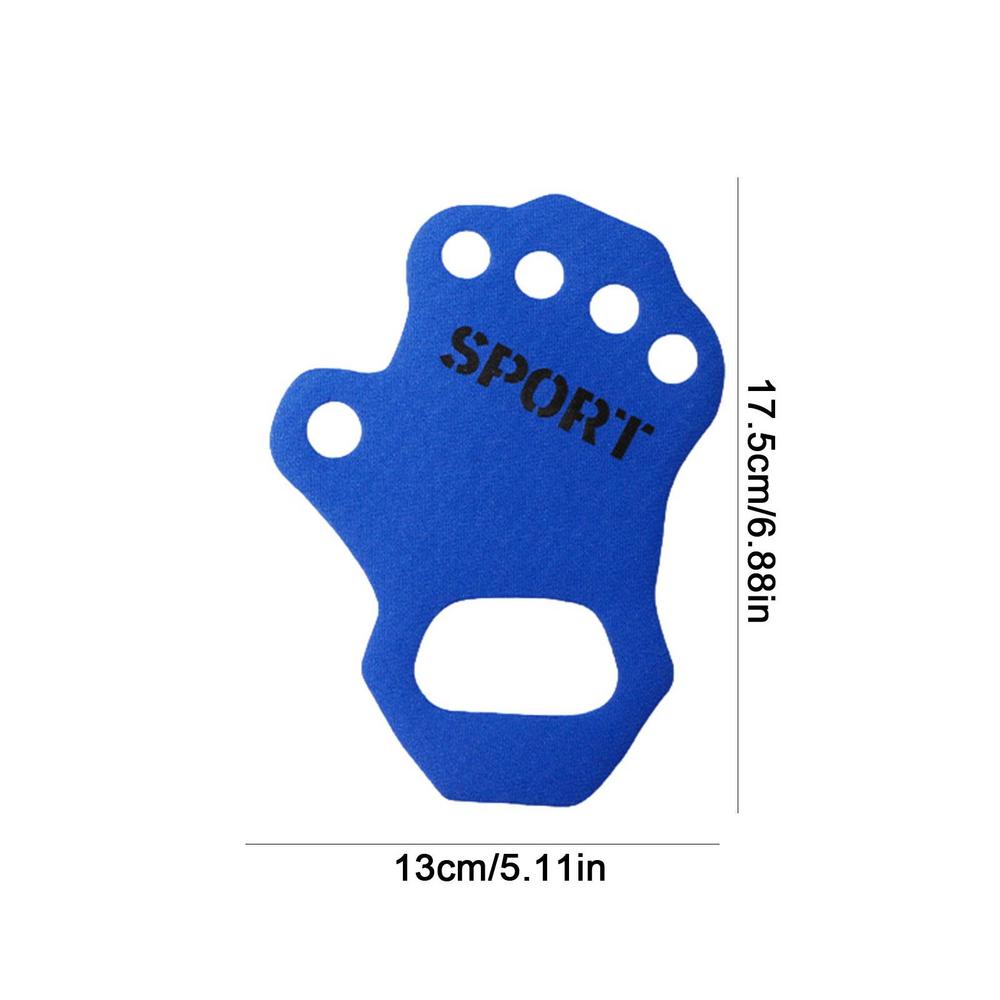 Tilgrepen, crosstraining, gewichtheffen, handpalmgrepen, handbescherming, grepen voor thuisgym, fitness, gymnastiek, pull-ups, duurzaam: Blauw