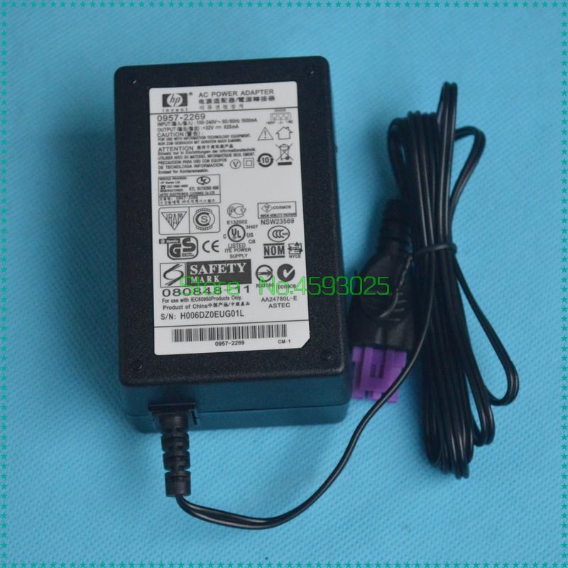 Input： 100-240v 50/60hz 600ma output： +32v 625ma 0957-2269 ac strømadapter oplader til hp  f2418 f2410 f2480 4000 4500