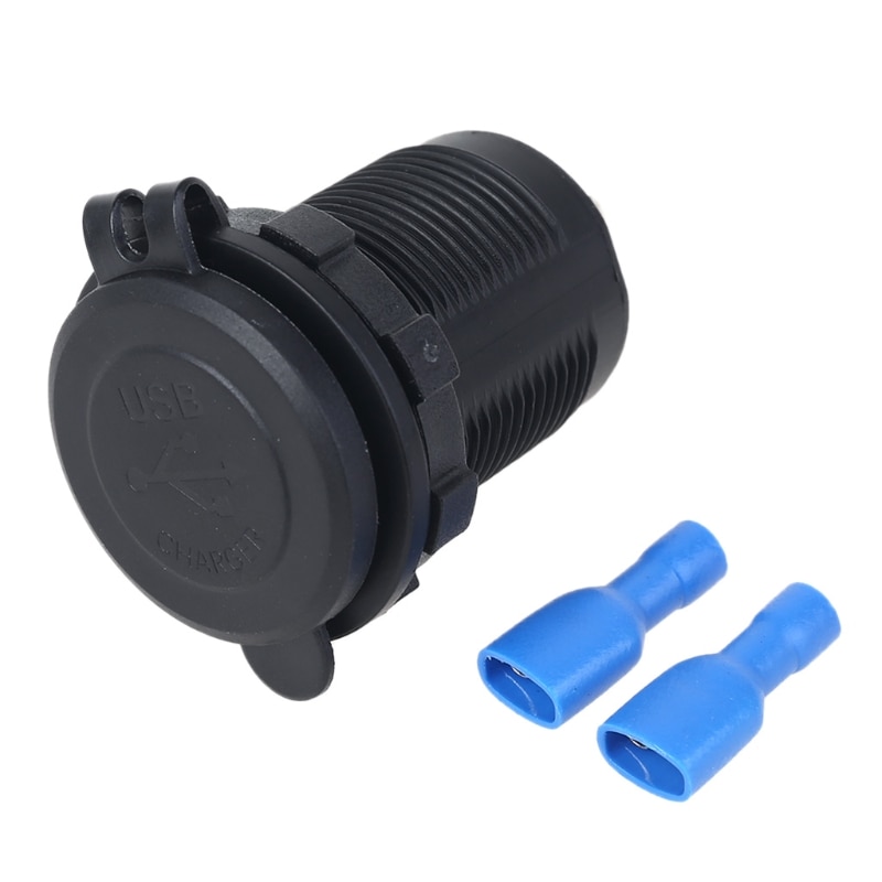 Adaptateur de chargeur de voiture étanche 12V 24V double QC3.0 USB, avec interrupteur tactile marche/arrêt, pour téléphone portable, GPS, camion, SUV, bateau et Bus