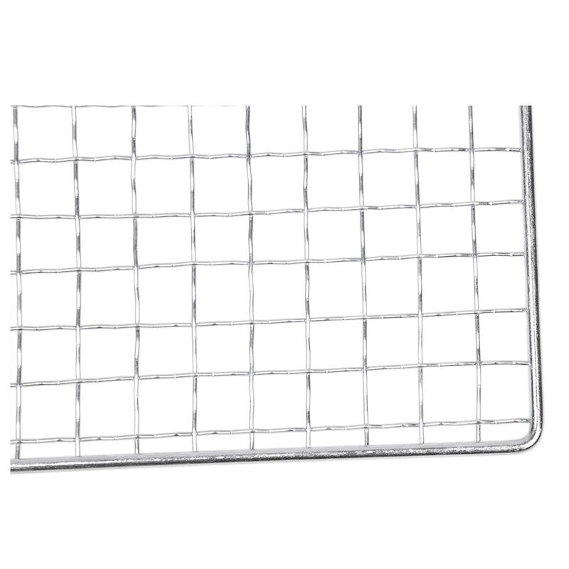 Metal Squares Holes Grilling Barbecue Wire Mesh 40cm x 25cm