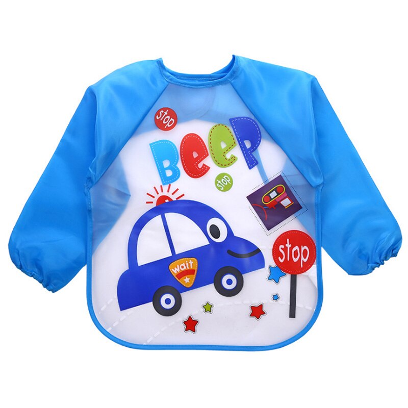 Baby Slabbetjes Baby Burp Doeken Peuter Sjaal Voeden Kiel Lange Mouw Waterdichte Overall Baby Dieren Babyvoeding Accessoires: Car