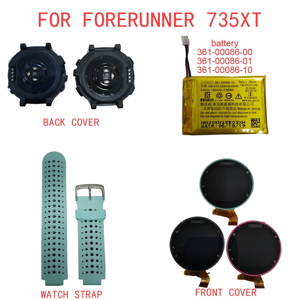 Originalt tilbehør til garmin forerunner 735xt lcd -bagside uden batterirem aldring udskift udendørs sportsur